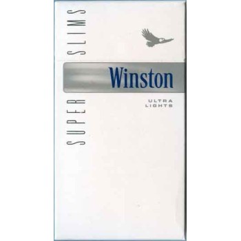 WINSTON Ultra Lights Super Slims with Arabic Health Warning Unopened Full Cigarette Pack