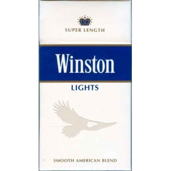 WINSTON LIGHTS with Iran Tax Label & Persian Health Warning Unopened Full Cigarette Pack