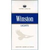 WINSTON LIGHTS with Iran Tax Label & Persian Health Warning Unopened Full Cigarette Pack