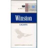 WINSTON LIGHTS with Iran Tax Label & Persian Health Warning Unopened Full Cigarette Pack