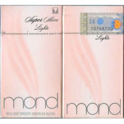 U.A.E. MOND Super Slim Lights with Iran Tax Label Unopened Full Cigarette Pack