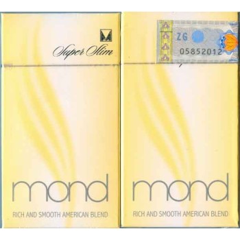 U.A.E. MOND Super Slim with Iran Tax Label Unopened Full Cigarette Pack
