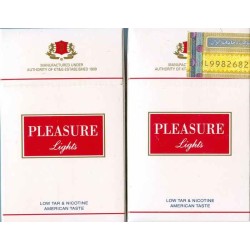 South Korea PLEASURE LIGHTS with Iran Tax Label Unopened Full Cigarette Pack