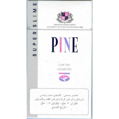 South Korea PINE SUPER SLIMS with UAE Health Warning in Arabic Unopened Full Cigarette Pack