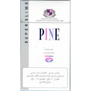South Korea PINE SUPER SLIMS with UAE Health Warning in Arabic Unopened Full Cigarette Pack