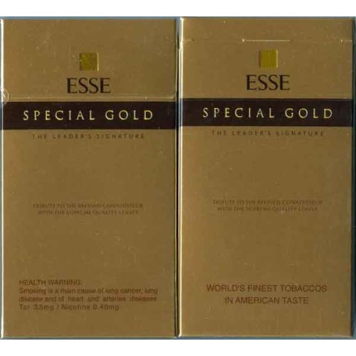 South Korea SPECIAL GOLD ESSE SUPER SLIM Unopened Full Cigarette Pack