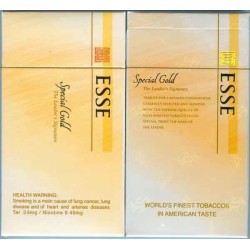 South Korea SPECIAL GOLD ESSE SUPER SLIM Unopened Full Cigarette Pack