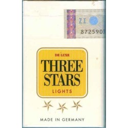 Germany German THREE STARS LIGHTS King Size with Iran Tax Label & Persian Health Warning Unopened Full Cigarette Pack