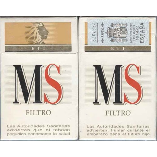 Italy Italian MS Filtro with Spanish Tax Label Unopened Full Cigarette Pack