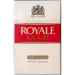 France French ROYALE CLUB with Iran Tax Label & Persian Health Warning Unopened Full Cigarette Pack