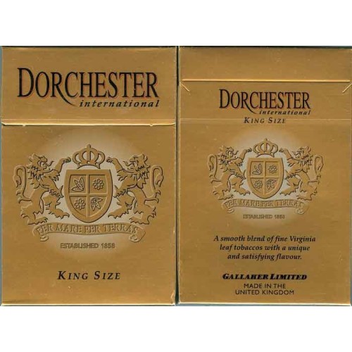 UK Great Britain DORCHESTER International King Size Unopened Full Cigarette Pack