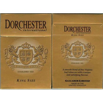UK Great Britain DORCHESTER International King Size Unopened Full Cigarette Pack