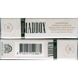 Netherlands Holland Dutch MADDOX Unopened Full Cigarette Pack