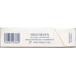 MILD SEVEN Charcoal Filter with Iran Tax Label & Persian Health Warning Unopened Full Cigarette Pack