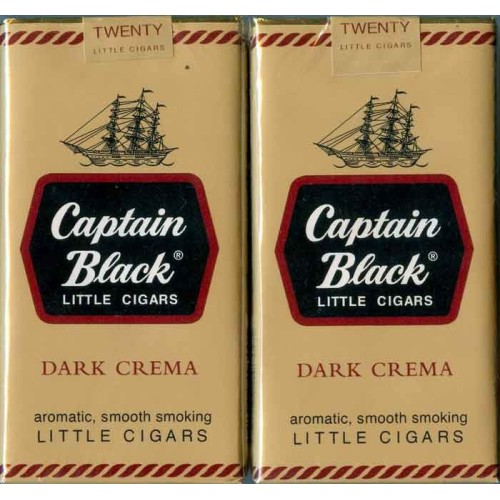 USA CAPTAIN BLACK Little Cigars Unopened Full Cigarette Pack