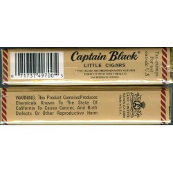 USA CAPTAIN BLACK Little Cigars Unopened Full Cigarette Pack