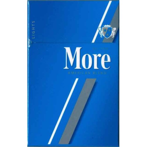 MORE International Lights King Size for UAE with Arabic Health Warning Unopened Full Cigarette Pack