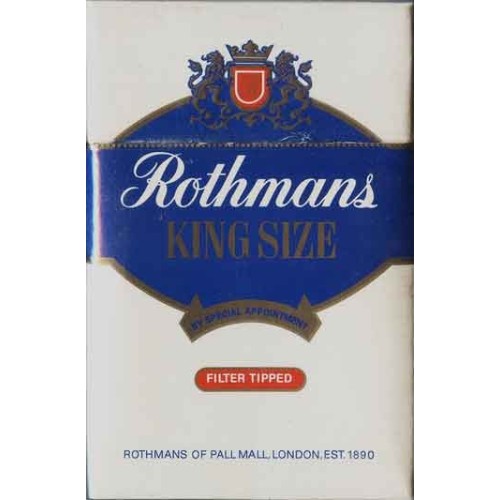 England ROTHMANS King Size Unopened Full Cigarette Pack