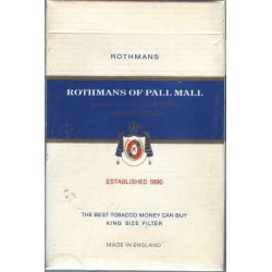 England ROTHMANS King Size Unopened Full Cigarette Pack