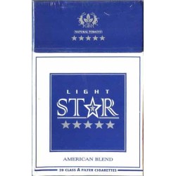 LIGHT STAR King Size with Iran Persian Health Warning Inscription Unopened Full Cigarette Pack