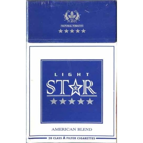 LIGHT STAR King Size with Iran Persian Health Warning Inscription Unopened Full Cigarette Pack