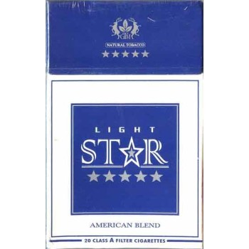 LIGHT STAR King Size with Iran Persian Health Warning Inscription Unopened Full Cigarette Pack