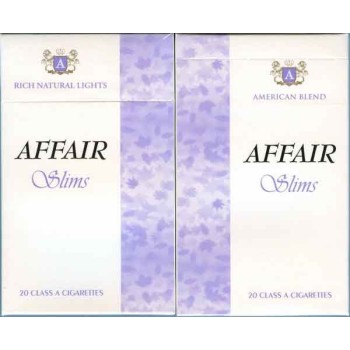 AFFAIR Slims Unopened Full Cigarette Pack
