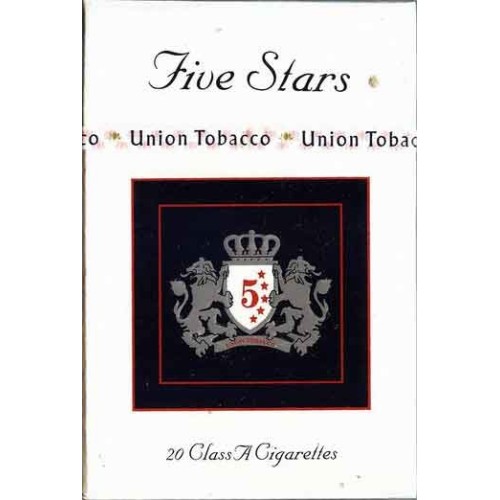Five Stars with Arabic Health Warning Text Unopened Full Cigarette Pack