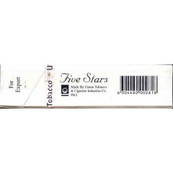 Five Stars with Arabic Health Warning Text Unopened Full Cigarette Pack