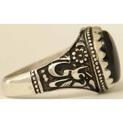 Iran Islam Shia Imam Ali Name Natural Onyx Black Agate Aqeeq Aqiq Sterling Silver 925 Ring Iran Islam Shia Imam Ali Name Natural Onyx Black Agate Aqeeq Aqiq Sterling Silver 925 Ring
