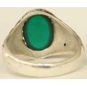 Iran Islam Shia Imam Ali Name Natural Chrysoprase Green Agate Aqeeq Aqiq Sterling Silver 925 Ring