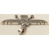 Iran Persia Double-Sided Sterling Silver 925 Zoroastrian Farvahar Wing Necklace Pendant