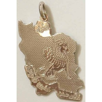 Persia Map Sterling Silver 925 Achaemenian Takht-e Jamshid Persepolis composite figure for King Necklace