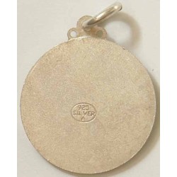 Iran Persia Map & Wording Sterling Silver 925 Necklace Pendant
