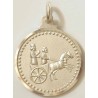 Iran Persia Sterling Silver 925 Achaemenian Takht-e Jamshid Persepolis Persian & Mede soldier on Chariot Pendant Necklace