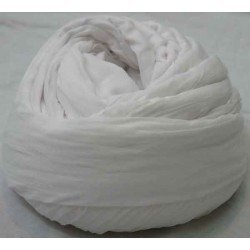 Iran Islam Tewlver Shia Imami Clergic Rohani Akhund Mulla Non-Seyyed White Najafi Style Wrapped Turban Ammameh Amamah