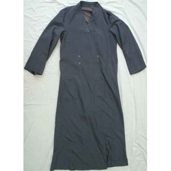 Iran Islam Tewlver Shia Imami Clergic Rohani Akhund Mulla Fostoos Summer Jubba Qaba in Dark Slate Gray Gray ( Charcoal ) Color