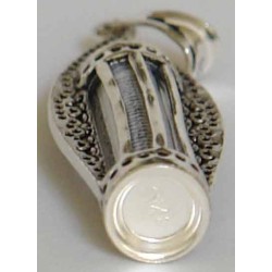 Islam Shia Joshan Saghir Dua Amulet Taweez Tawiz with Dolphin Fish Sterling Silver 925 Pendant Necklace