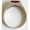 Iran Islam Shia Imam YA ALI MADAD Natural Agate Aqeeq Aqiq Akeek Sterling Silver 925 Ring