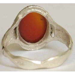 Iran Islam Shia Imam ALI A.S. Name Natural Agate Aqeeq Aqiq Akeek Sterling Silver 925 Ring