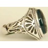 Iran Islam Shia YA ALI ( means Oh Imam Ali ) carved in Nice Arabic Calligraphy on Natural Chrysoprase Sterling Silver 925 Ring