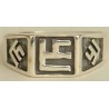 Iran Islam Shia Imam ALI Name on front & Sides of Sterling Silver 925 Ring