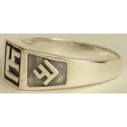 Iran Islam Shia Imam ALI Name on front & Sides of Sterling Silver 925 Ring