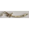 Islam Shia Imam Ali Small Size Sterling Silver 925 Zulfiqar Sword Pendant Necklace