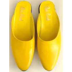 Iran Islam Tewlver Shia Imami Clergic Rohani Akhund Mulla Naalain ( Shoes ) in Yellow Color