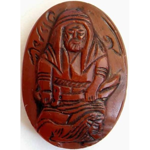 Iran Islam Shia Imam Ali holding Zulfiqar & a Lion down His Feet Hand Carving on Agate Gemstone Iran Islam Shia Imam Ali holding Zulfiqar & a Lion down His Feet Hand Carving on Agate Gemstone