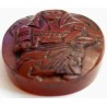 Iran Islam Shia Imam Ali holding Zulfiqar & a Lion down His Feet Hand Carving on Agate Gemstone