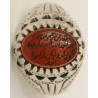 Iran Islam Quran Surat Al-Tawheed Al-Ikhlas Engraved on Natural Agate Aqeeq Aqiq Silver 800 Ring