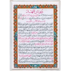 Iran Islam Shia Double-Sided Dua-e Aahd Allegiance to Imam Mahdi Packet Size Dua Card in Soft Plastic Holders