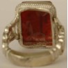 Iran Islam Shia "O Allah the Fulfiller of all needs" Zikr Engraved on Natural Agate Aqeeq Sterling Silver 925 Ring